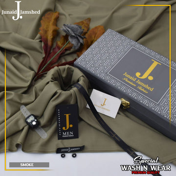 Junaid jamshed Ramadan Special 2026  Luxary wash n waer Gift packing(SMOKE)10