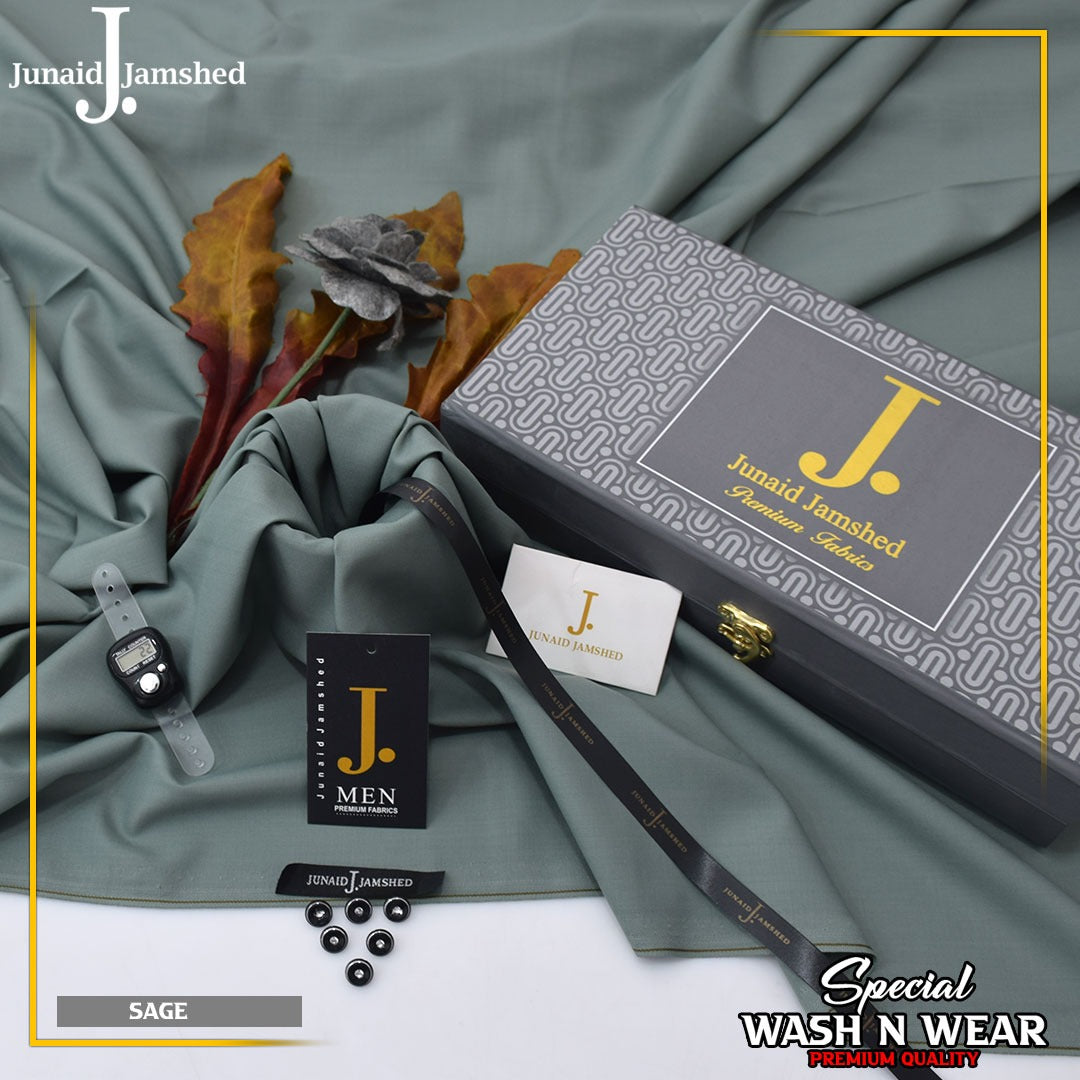 Junaid jamshed Winter Luxary wash n waer Gift packing(SAGE)17