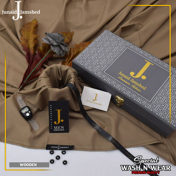 Junaid jamshed ramadan special 2026  Luxary wash n waer Gift packing (WOODEN)18